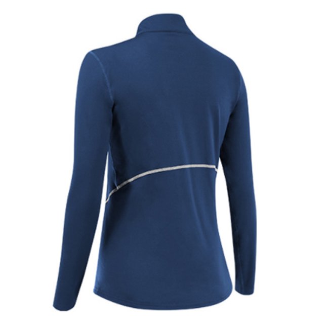 Minnieouse Ropa deportiva para mujer, sudadera de manga polar para Yoga, ropa para trotar, conjunto ajustado elástico fino para gimnasio conjuntos de ropa Azul marino SG Minnieouse AP013544-19