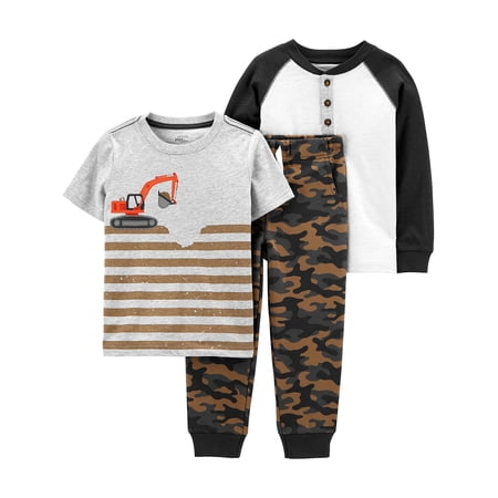 Simple Joys by Carter's Baby and Toddler Boys' 3-Piece Playwear Set