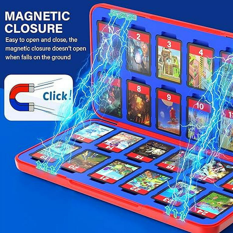 NinjaABXY, Switch Game Case with 24 Game & Micro SD Slots, Model