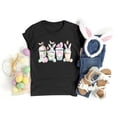 thumbnail image 2 of Mujeres Manga Corta de Verano Tops Pascua Impresa Cuello Redondo, Blusa de Moda Casual para la Primavera, 2 of 4