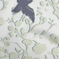 thumbnail image 1 of oneOone Cotton Flex Teal Blue Fabric Asian Japanese Floral Birds With Plants Sewing Fabric By The Yard Printed Diy Clothing Sewing Supplies 40 Inch Wide, 1 of 4