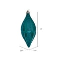 thumbnail image 2 of Vickerman 10" Teal Candy Glitter Shuttle Christmas Ornament, Pack of 2, 2 of 3