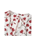 thumbnail image 4 of Daeful Robes Midi Manches Courtes Longue Robe Imprimé Floral Été Plage Robe d'Été Dames Décontractée Bohème Col en V Blanc m, 4 of 9