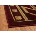 thumbnail image 4 of Designer Home Regal Area Rug 750-00130 Teton Red Arrows Diamonds 5' 3" x 7' 2" Rectangle, 4 of 4