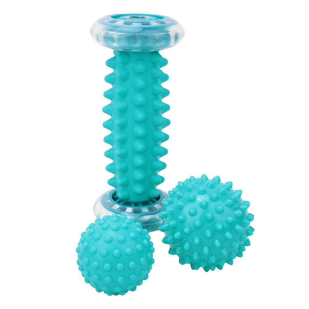 Mgaxyff TPE Peanut Roller Spiky Massage Ball Set Back Foot Massager