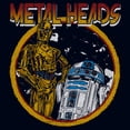 thumbnail image 2 of Girls Star Wars Metal Head Rock Droids T Shirt, 2 of 4
