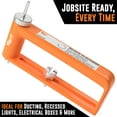 thumbnail image 4 of Mutt Tools Adjustable Hole Cutter for Metal – Cuts 2–12" Holes in 24ga Steel & 26ga Stainless – Heavy Duty Tool for HVAC, Duct Work, Electrical & Ceiling Installs, 4 of 6