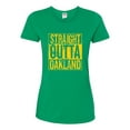 thumbnail image 1 of Straight Outta Oakland Oak Fan | Fantasy Baseball Fans | Womens Sports Graphic T-Shirt, Kelly, Medium, 1 of 4
