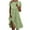 Green, variant on Eyelet Midi Dress for Women Casual Button Short Sleeve Swing A Line Dresses Hollow Out Beach Swimsuit Coverup
