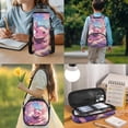 thumbnail image 3 of Pzuqiu Cherry Blossom Axolotl Kids Backpack Set of 4 School Bags for Girls Travel Bag with Adjustable Shoulder Strap 17 Inch Bookbag with Lunchbox Pencil Case Water Bottle Holder, 3 of 7