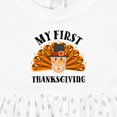thumbnail image 4 of Inktastic My First Thanksgiving Cute Turkey Pilgrim Hat Girls Baby Dress, 4 of 5