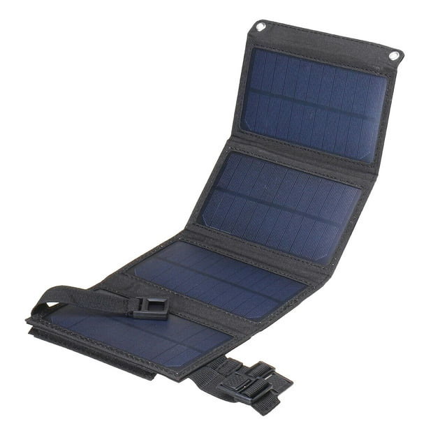 CéLula Solar Panel Solar Plegable con Cargador Solar de Salida USB para Tableta TeléFono Celular Dispositivos para Acampar Banco de EnergíA B