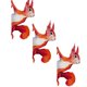 thumbnail image 1 of ¡Ofertas relámpago! Pegatinas decorativas de Halloween Accaprate (1/3/5 piezas) de ardillas que miran fijamente, pegatinas de bosque para paredes y ventanas. Rollo de pegatinas., 1 of 5