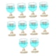 thumbnail image 4 of Copas de vino en miniatura Hugo para casa de muñecas Accesorios de cocina 10 Azul claro, 4 of 10