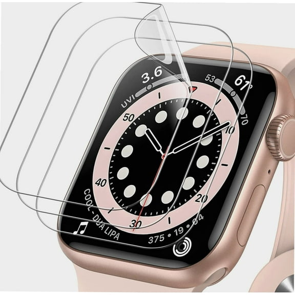 Screen Protector Compatible with Apple Watch SE (2022/2020) /Series 6 5 4 40mm, TPU HD Clear Full Coverage Film, 3-Pack