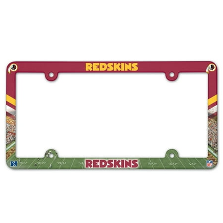 Washington Redskins Official NFL 12 inch x 6 inch Plastic License Plate Frame by Wincraft