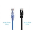 thumbnail image 2 of Monoprice SlimRun - Patch cable - RJ-45 (M) to RJ-45 (M) - 5 ft - UTP - CAT 6a - booted, snagless - multicolor (pack of 10), 2 of 2