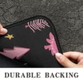 thumbnail image 6 of Black and Pink Christmas Tree Pattern Door Rugs,Washable Non Slip Door Mats Indoor,Decorative Door Mats,Entry Mat Indoor for Entrance,Bedroom,Kitchen,Bathroom,30"x17", 6 of 6