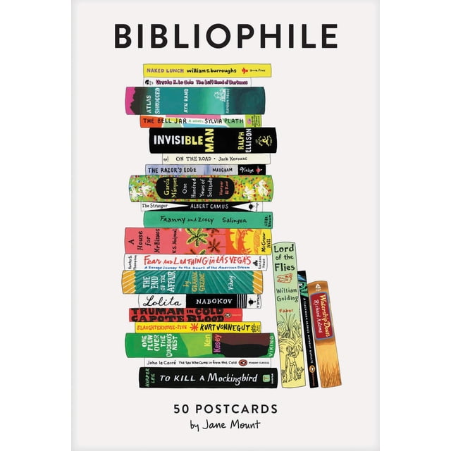 Conjunto de 50 Postales Bibliophile de Chronicle Books