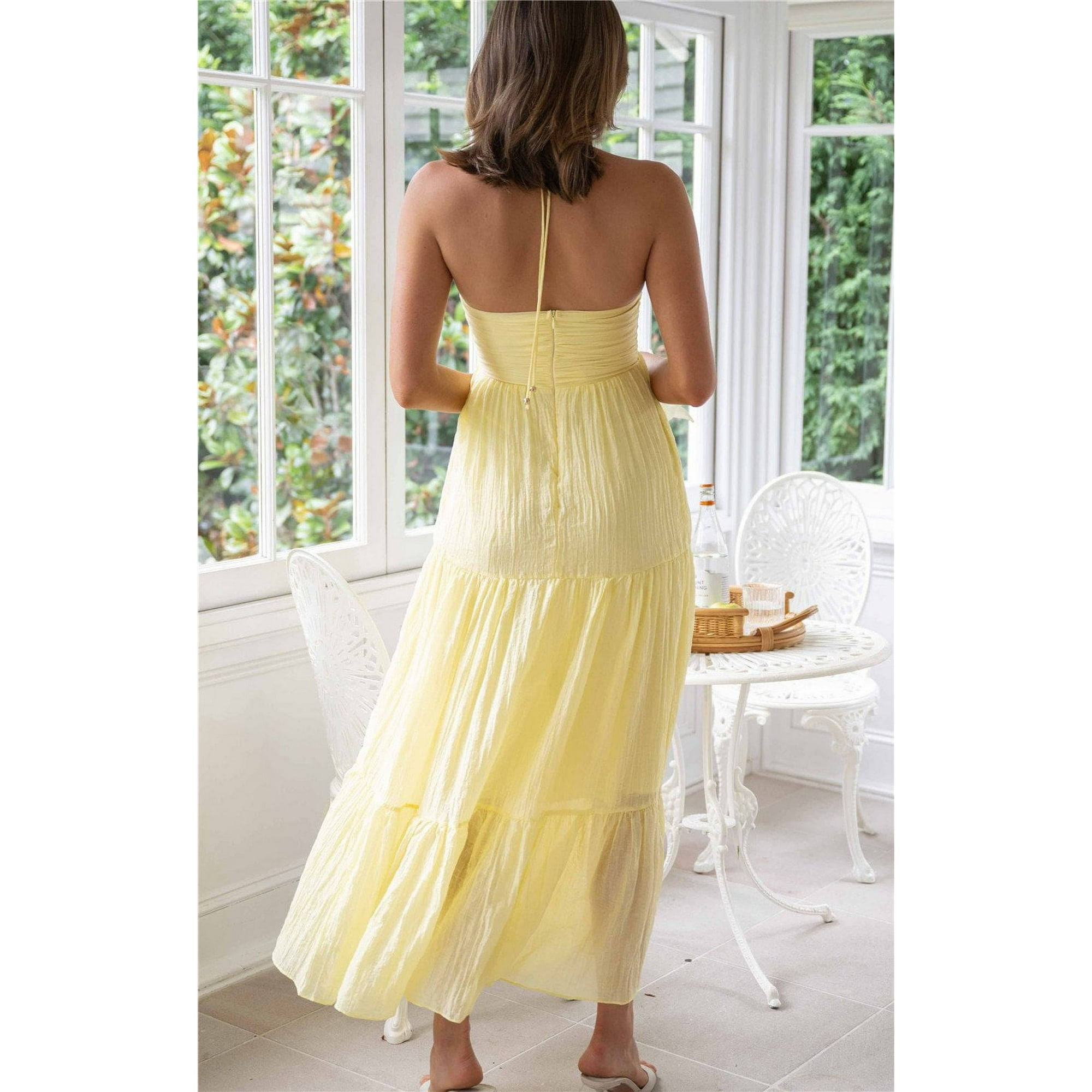 Robe Longue Bustier Pour Femme - Imprimé - Épaule Dénudée - Pour Mariage, Soirée, Vacances, Plage
