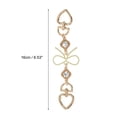 thumbnail image 2 of Unique Bargains 1 Pc Metal Buckle Handbag Strap Gold Tone Clear Metal, 2 of 5