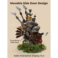 thumbnail image 3 of Magic Mobile Castle Building Blocks Set Moving Moster Toy Japanese Anime Fans House Enthusiasts Fan Birthday Gifts, 3 of 7
