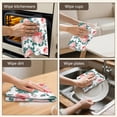 thumbnail image 5 of 6 Pcs Funny Kitchen Towels,Pioneer Flower Floral Print Pattern Microfiber Dish Towels,Kitchen Tea Towels,Kitchen Towel Set (18" X 26"), 5 of 7