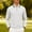 White, variant on FRSASU Mens Spring Long Sleeve Polo Shirt Breathable Business Stripe Edge Solid Color Outdoor Golf Shirts Tops White