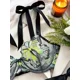 thumbnail image 4 of Conjunto de lencería con bordado de mariposas, sujetador de malla sin forro y tanga de tiras, lencería y ropa interior sexy para mujer, 4 of 5