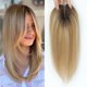 thumbnail image 1 of Toppers Aimeolyn para mujer, cabello humano real, 35 cm, 1 of 7