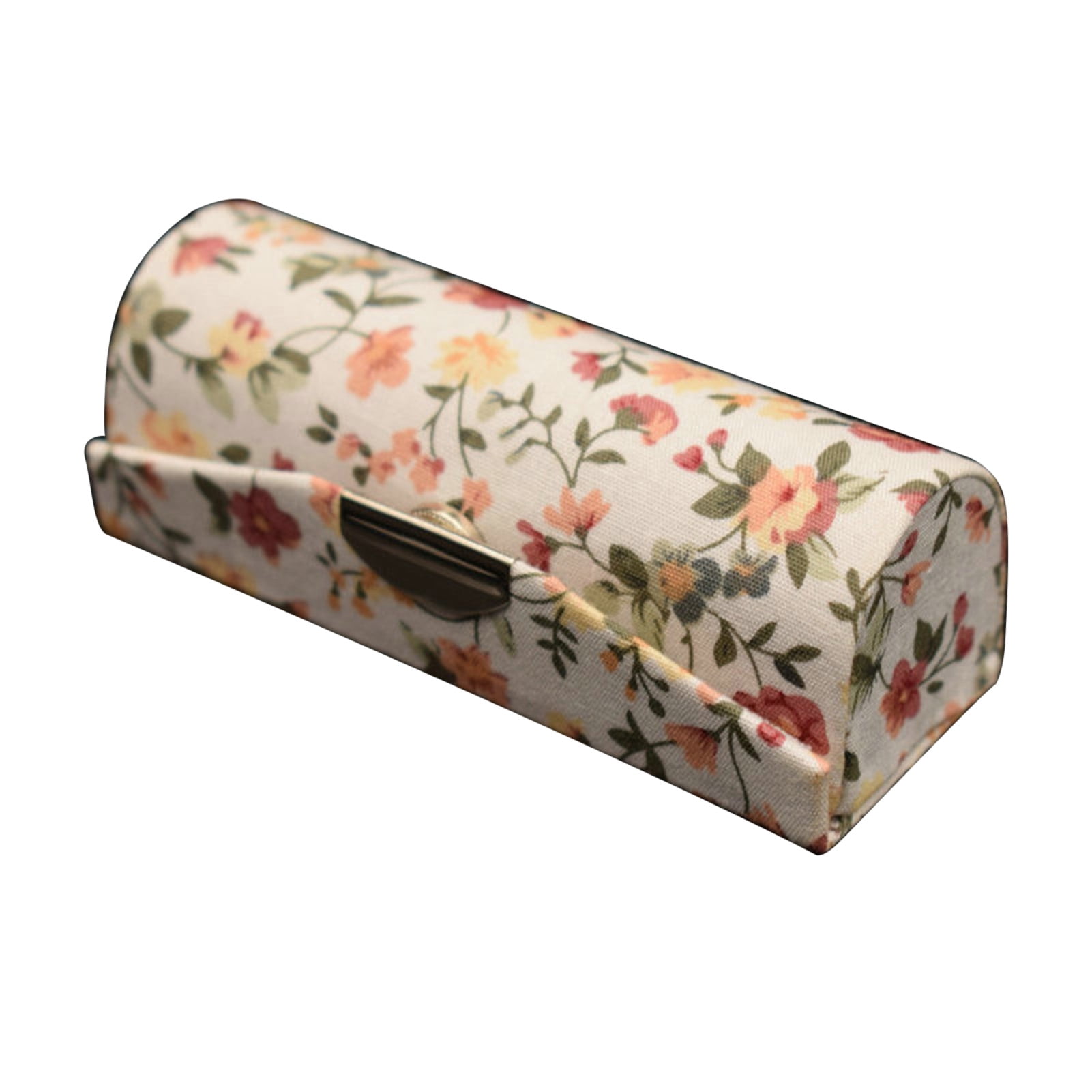 VEAREAR Lipstick Box with Mirror Floral Print Vintage Women Chinese Style  Retro Lip Glosses Storage Box for Daily Life 