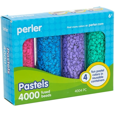 Perler Fused Beads In Tubes 4,000/PkgPastels
