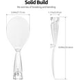 thumbnail image 2 of 329°F Heat Resistant Rice Spoon: Food-Grade TPX Rice Spatula Paddle Scooper, Non-Scratch for Non-Stick Cookware, with Built-in Stand, Light for Cooking, Serving Sushi, Pasta (Transparent), 2 of 6