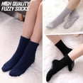 thumbnail image 2 of 6Pairs Non Slip Socks for Women Winter Warm Cozy Fuzzy Slipper Socks Soft Fluffy Hospital Socks with Grips, 2 of 6