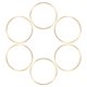 thumbnail image 1 of unbranded 6Ud Aro De Metal Dorado Para Y Proyectos DIY Con Estilo, 1 of 7