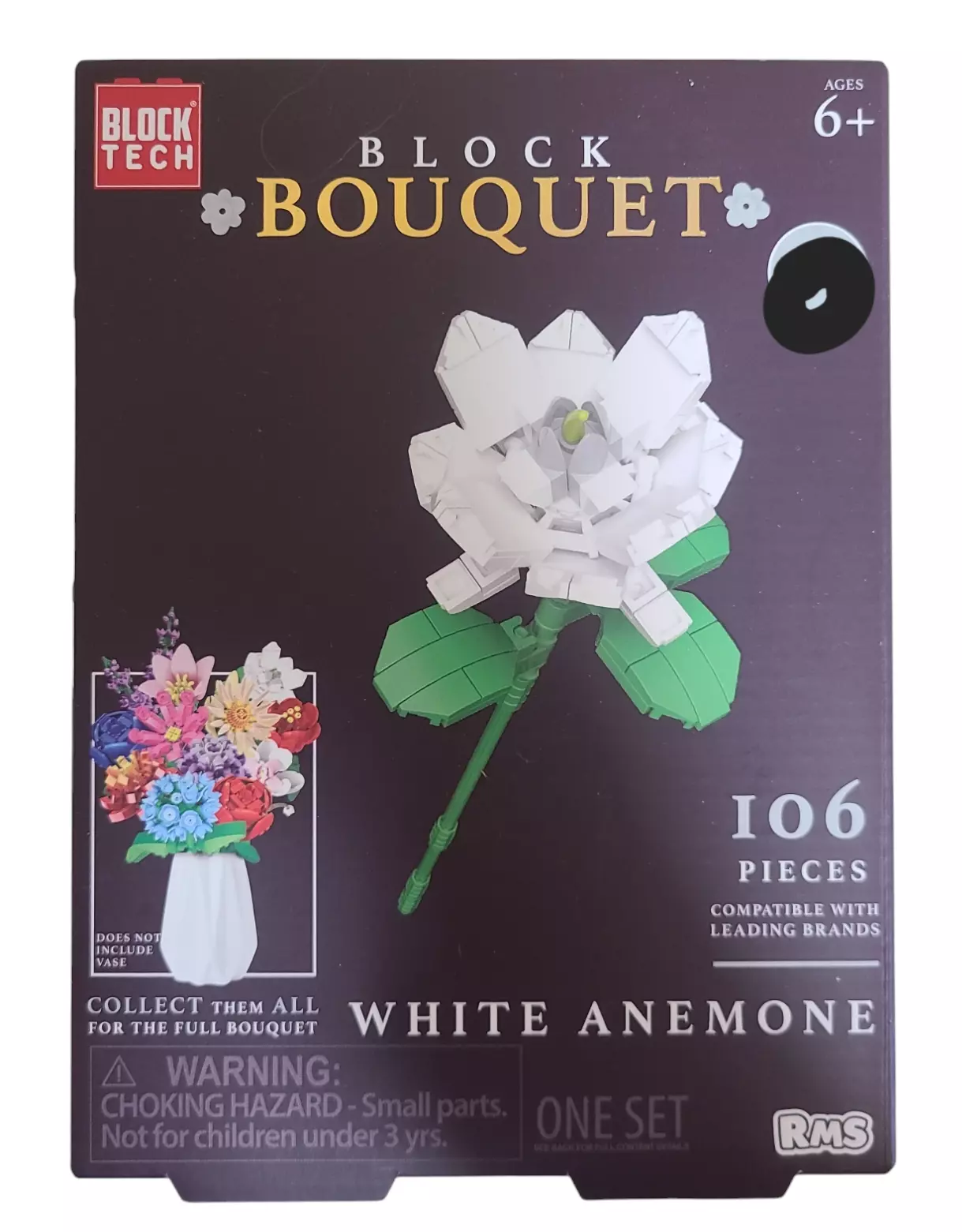 Block Bouquet Dahlia Build Set 59 Pieces - Walmart.com