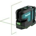 thumbnail image 6 of Makita SK105GDNAX 12V max CXT Lithium-Ion Cordless Self-Leveling Cross-Line Green Beam Laser Kit (2 Ah), 6 of 12