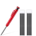 thumbnail image 1 of Solid Carpenter Pencil Set Woodworking Tools Mechanical Built-in Sharpener For Scriber Wood Floor Metal Marking Drawing Tool E-Set, 1 of 6