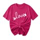thumbnail image 1 of Camisetas de Manga Corta para Mujeres, Camiseta de Cuello Redondo Impresa de Moda, Primavera Y Verano Casual, 1 of 8