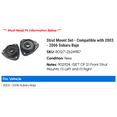 thumbnail image 2 of Strut Mount Set - Compatible with 2003 - 2006 Subaru Baja 2004 2005, 2 of 2