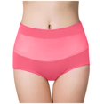 thumbnail image 2 of Mingw Womens Underwear Women's Solid High Waist Tummy Controlling Underwear Sexy Briefs, 2 of 5