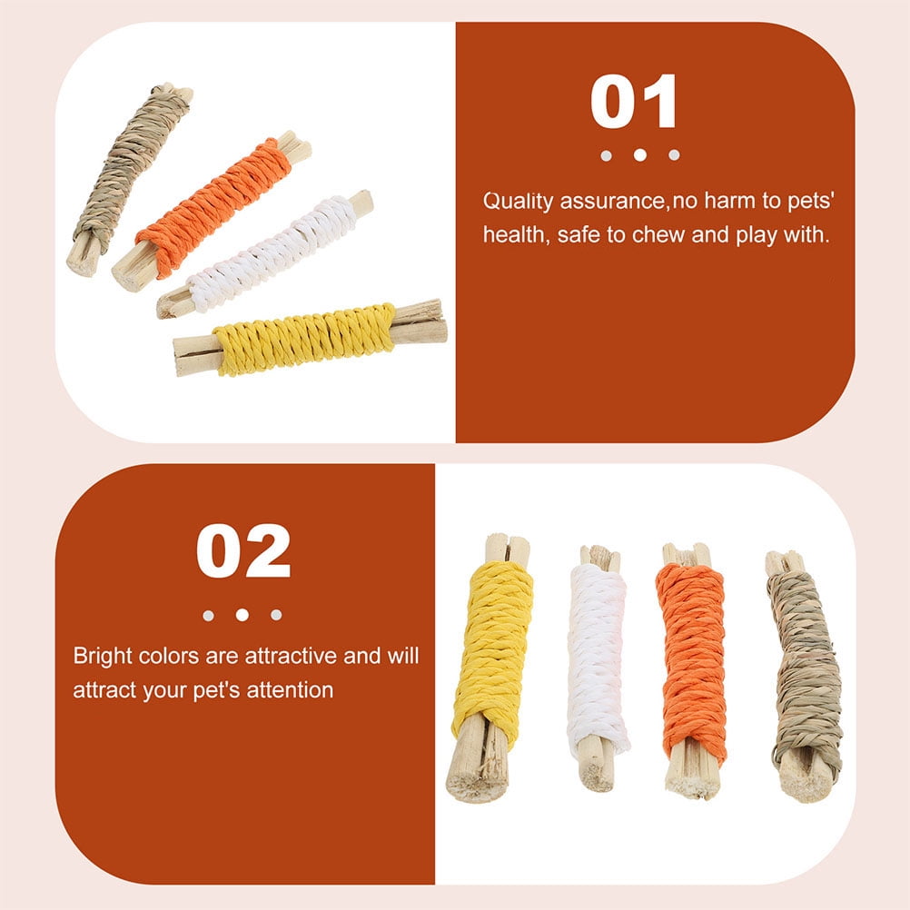 OFFIGAM 12pcs Small Animals Chew Molar Sticks for Hamsters and Squirrels