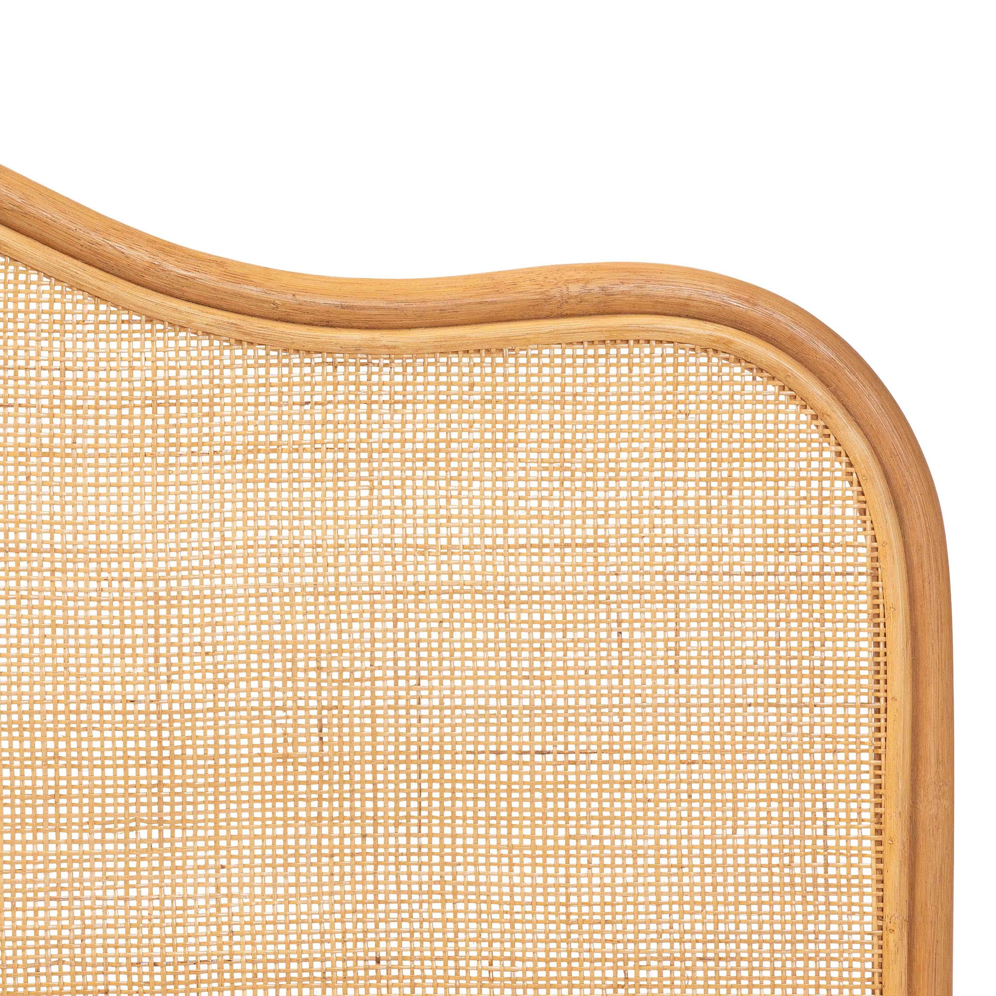 bali & pari Adelita Natural Rattan Arched Queen Headboard