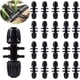 thumbnail image 1 of 20 conectores en T con púas para riego por goteo, tubo de riego de 1/2 pulgada a 1/4 pulgada, ajuste de calidad prémium anticaída (se adapta a diámetro interior de 13 mm/4 mm), color negro, 1 of 4