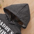 thumbnail image 4 of 18 Months Baby Boys Outfits 24 Months Boys 2PCS Fall Winter Clothing Set Letter Print Toddler Boys Long Sleeve Hoodie Top Pants Set Gray, 4 of 8