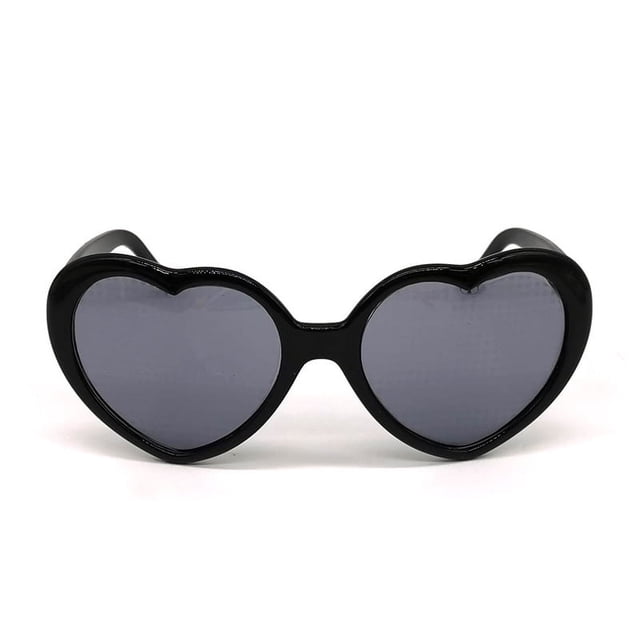 Gafas de corazón Efecto especial Gafas de cumpleaños con forma de corazón Artefacto con forma de corazón Cambio de luz Gafas de sol con forma de corazón Gafas de sol