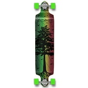 Yocaher in The Pines Rasta Longboard Complete Skateboard - Available in All Shapes (Drop Down)