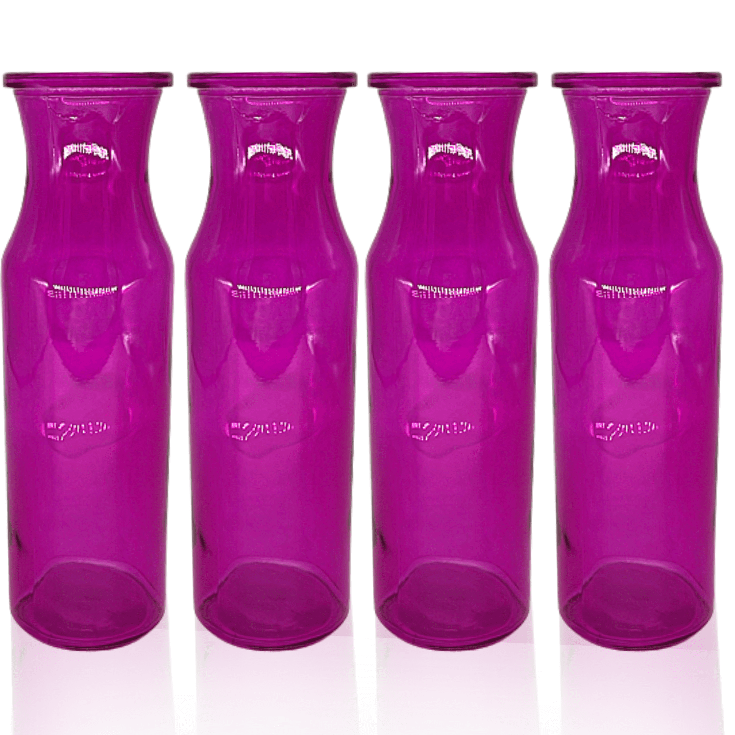 Glass Vases Glass Milk Bottle Bud Vases 7.75" Translucent Vintage MilkBottle Style Vases