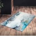 thumbnail image 5 of Customs Rugs, Blue Rugs, Runner Rug, Blue Marble Rugs, Modern Rug, Easy to Clean Rugs, Gray And Blue Marble Rugs, Decorative Rug, Runner Rug, 2.6'x5' - 80x150 cm, 5 of 7