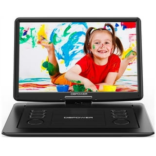 iFanze Portable DVD Player, with 14 HD Swivel Display Screen,800x480  Resolution 16:9 LCD Screen 100-240V,Dvd Player for Car